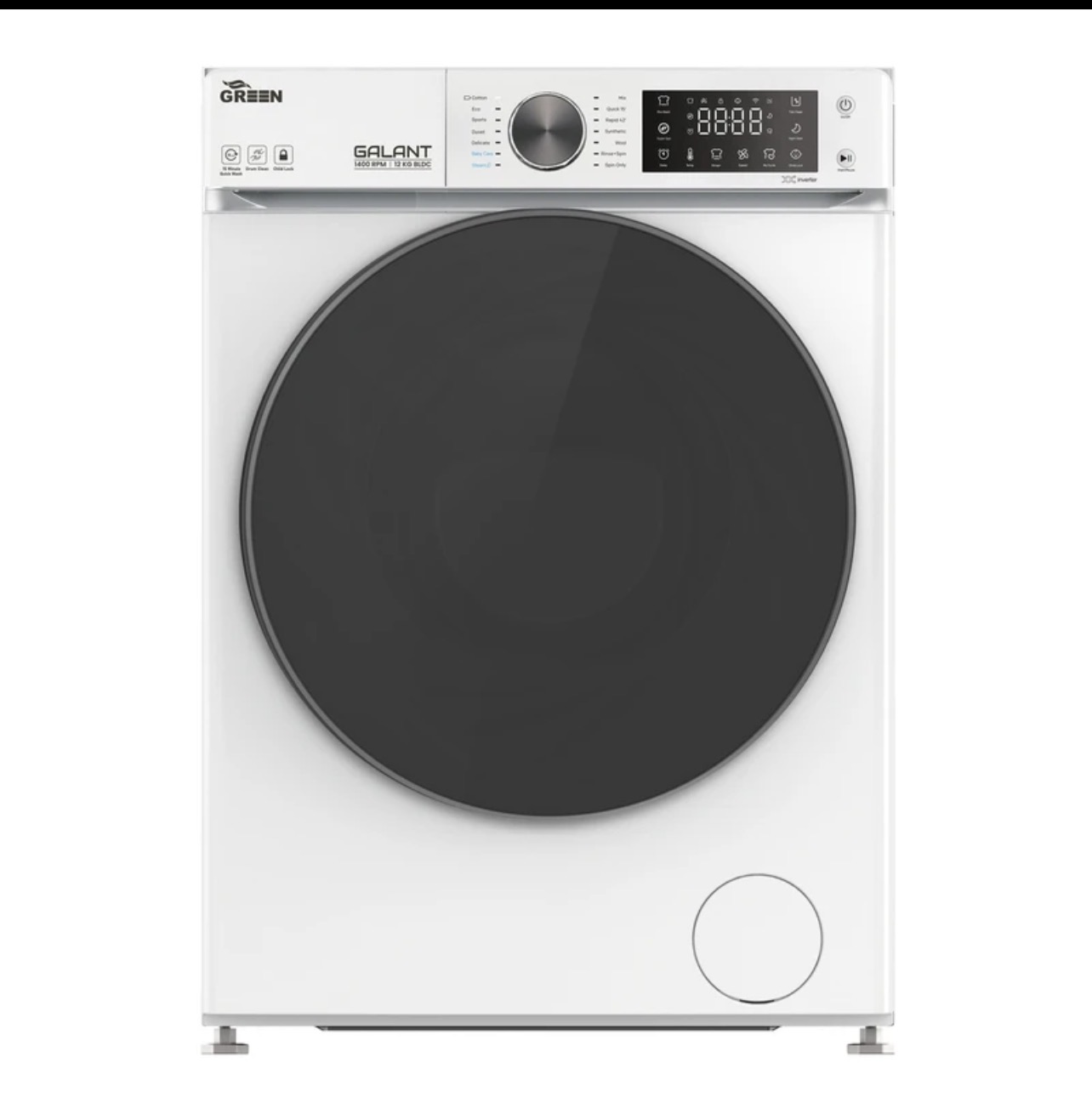 ماشین لباسشویی گرین مدل GWM120BL1400 ظرفیت 12 کیلوگرم
