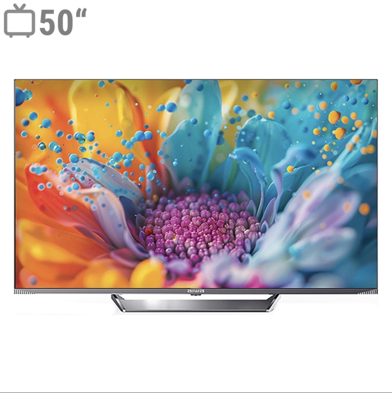 تلویزیون 50 اینچ کیو ال ای دی هوشمند آیوا مدل ZQ-GC3D50UHD