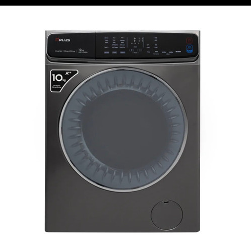 ماشین لباسشویی آپلاس تمام هوشمند گیربکسی با ظرفیت ده کیلوگرم مدل 145A04 رنگ تیتانیوم