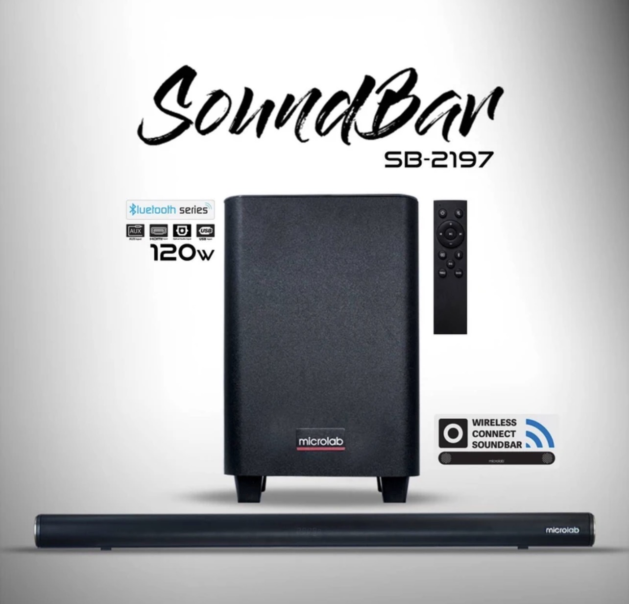 ساندبار بیسیم میکرولب مدل BT-S2197